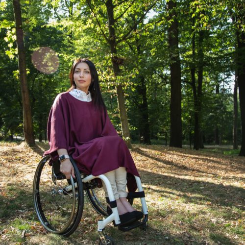 Bild zur Erfolgsgeschichte: Schicker Strick für RollstuhlfahrerInnen