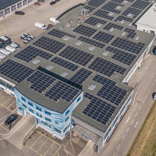 Bild zur Erfolgsgeschichte: Logistikzentrum mit Solarenergie
